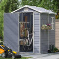Aoxun Outdoor Storage Shed 5 x 3 ft. Resin Shed with Floor and Lockable Door