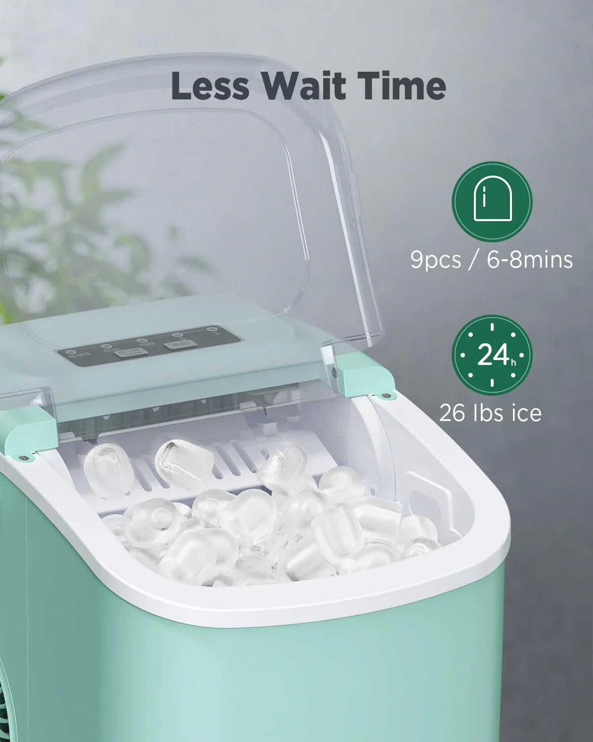 Nugget Ice Maker Countertop, Silonn Chewable Pellet Ice Machine with Self-Cleanin Function, 33lbs/24H Portable Ice Makers for Home Kitchen Officce, Black