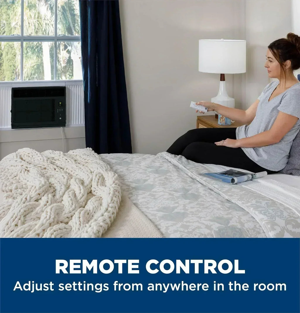 GE Window Air Conditioner Unit 5,000 BTU for Small Rooms up to 150 sq ft Manual Adjustable Fan