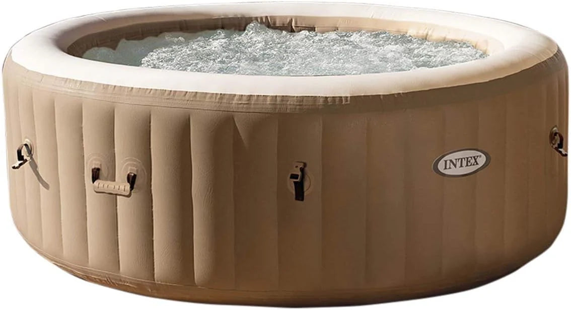 INTEX 28425EH PureSpa Bubble Massage Spa Set Outdoor Inflatable Portable Hot Tub