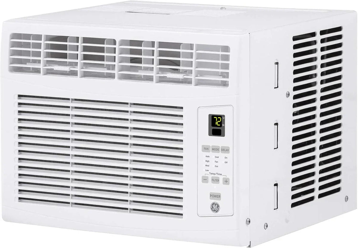 GE Window Air Conditioner Unit 5,000 BTU for Small Rooms up to 150 sq ft Manual Adjustable Fan