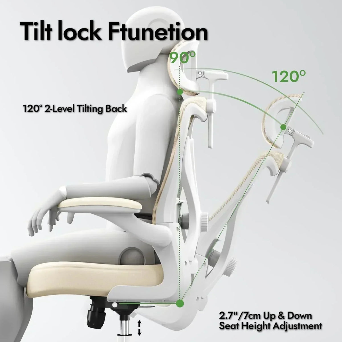 Office computer desk and chair gaming chair with lumbar support and headrest