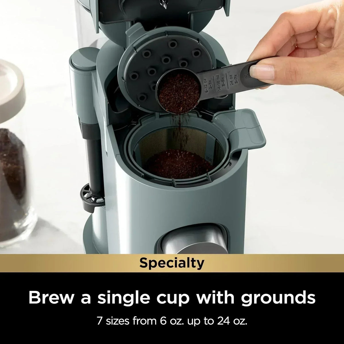 Ninja Single Serve Coffee Maker 56 oz Reservoir Stone