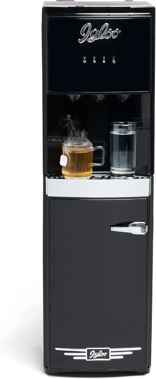 Igloo Bottom Loading Water Cooler Hot Cold Room Temperature Dispenser Holds 5 Gallon Jugs