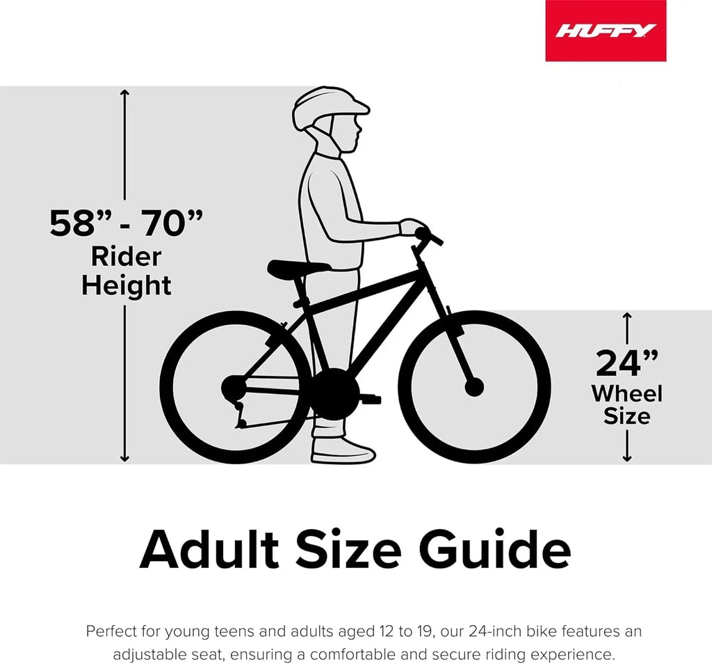 Huffy Stone Mountain Hardtail Mountain Bike for Boys/Girls/Men/Women 20/24/26 Sizes