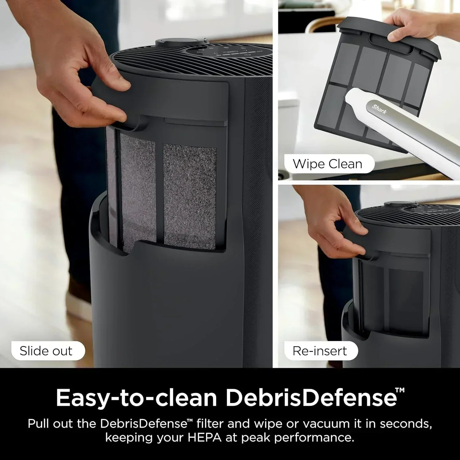 Air Purifier Compact Pro with Long-lasting HEPA Exceeding Filtration For Pet Dander Dust Smoke