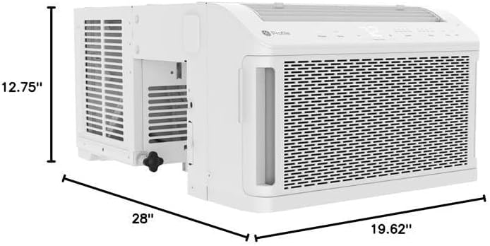 PHNT10CC Clearview Air Conditioner 10,300, Inverter Technology, Ultra Quiet, Medium Rooms up to 450 Sq. FT, Full Window View with Easy Installation, Energy-Efficient Cooling, 10300 BTU, White