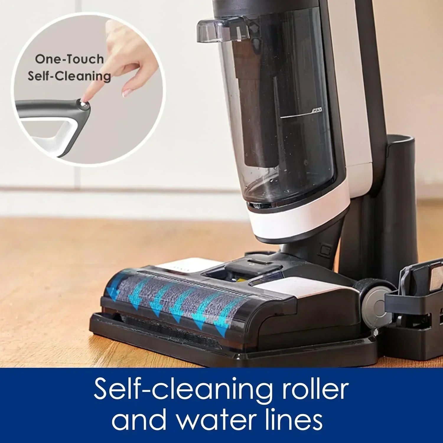 Wet Dry Vacuum Cordless Floor Cleaner and Mop One-Step Cleaning for Hard Floors