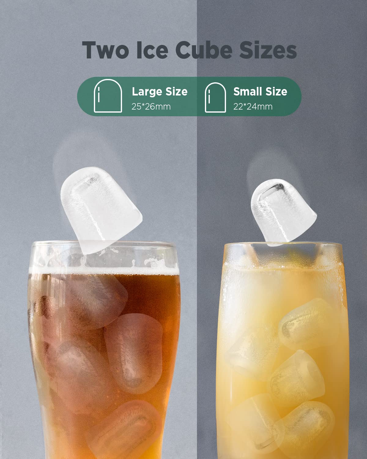 Nugget Ice Maker Countertop, Silonn Chewable Pellet Ice Machine with Self-Cleanin Function, 33lbs/24H Portable Ice Makers for Home Kitchen Officce, Black