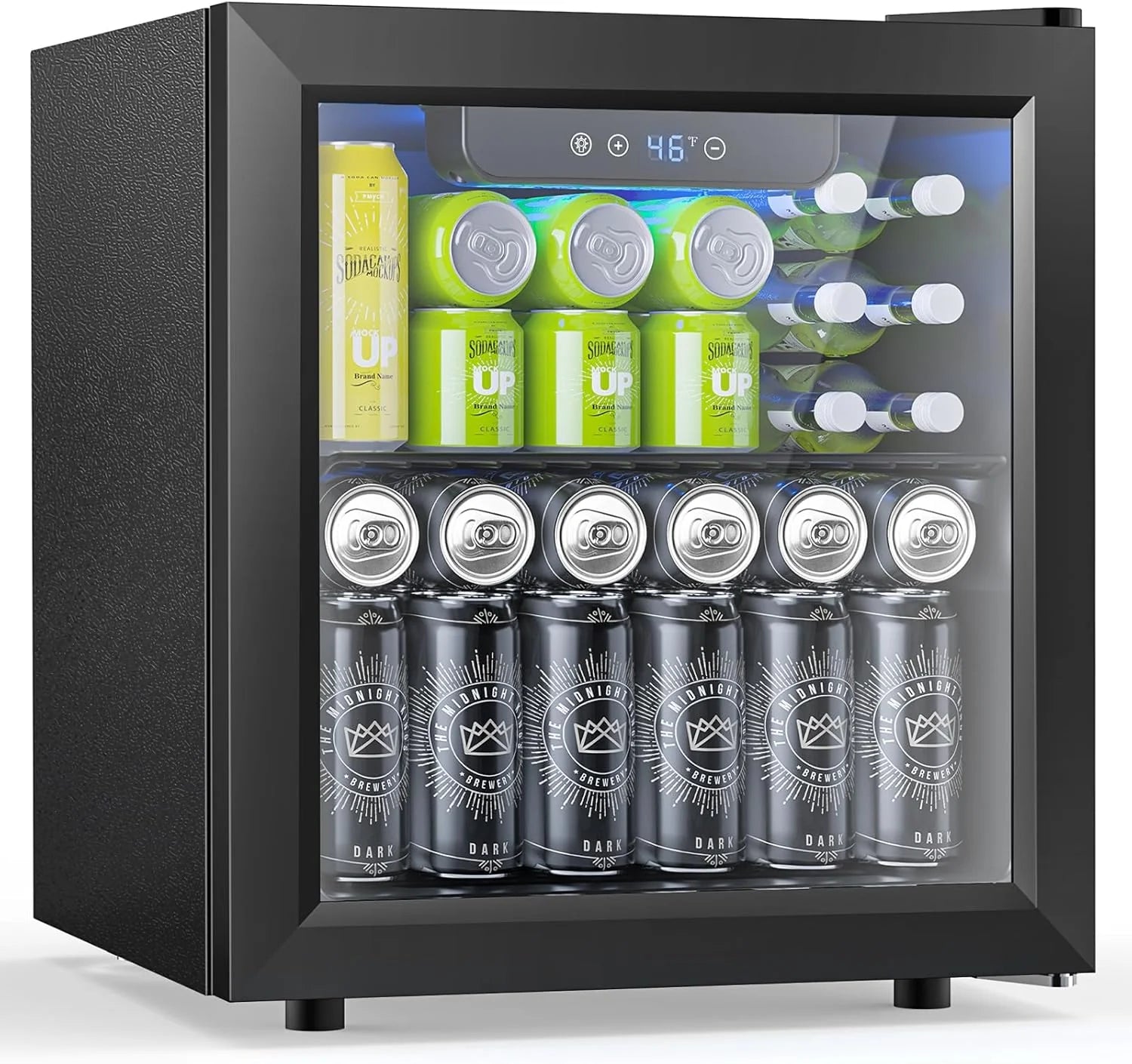 Electactic Mini Fridge 130 Can Beverage Refrigerator Cooler 3.2 Cu.Ft Drink Fridge