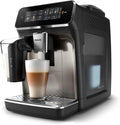 Philips 3300 Series Fully Automatic Espresso Machine with LatteGo Milk System and integrated grinder, 6 Hot & Iced Coffee Pre-Sets, 40% Quieter SilentBrew, 15-Bar Pressure, Glossy Black (EP3341/50)
