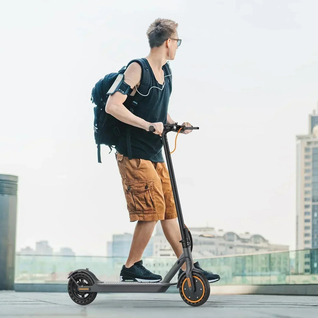 Volpam electric scooter Powerful electric motor Solid tires 28/21/12 mile range