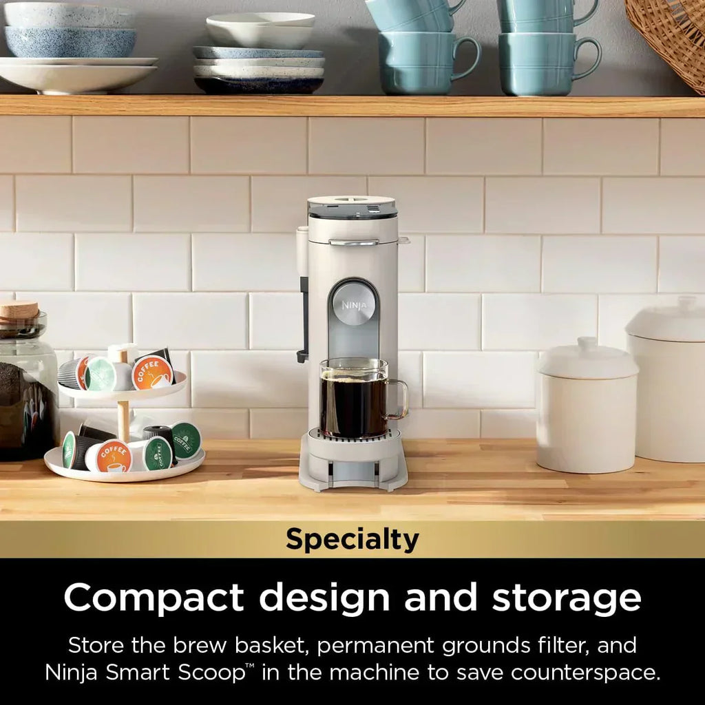 Ninja Single Serve Coffee Maker 56 oz Reservoir Stone
