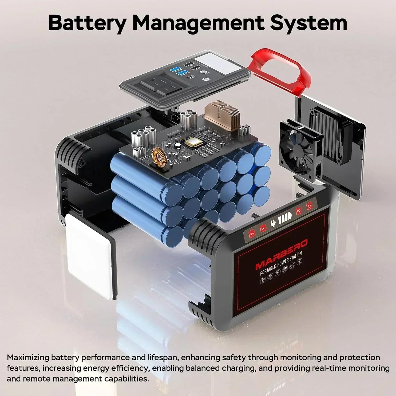 Portable Power Station 88Wh Camping Lithium Battery Solar Generator Fast Charging Power Bank