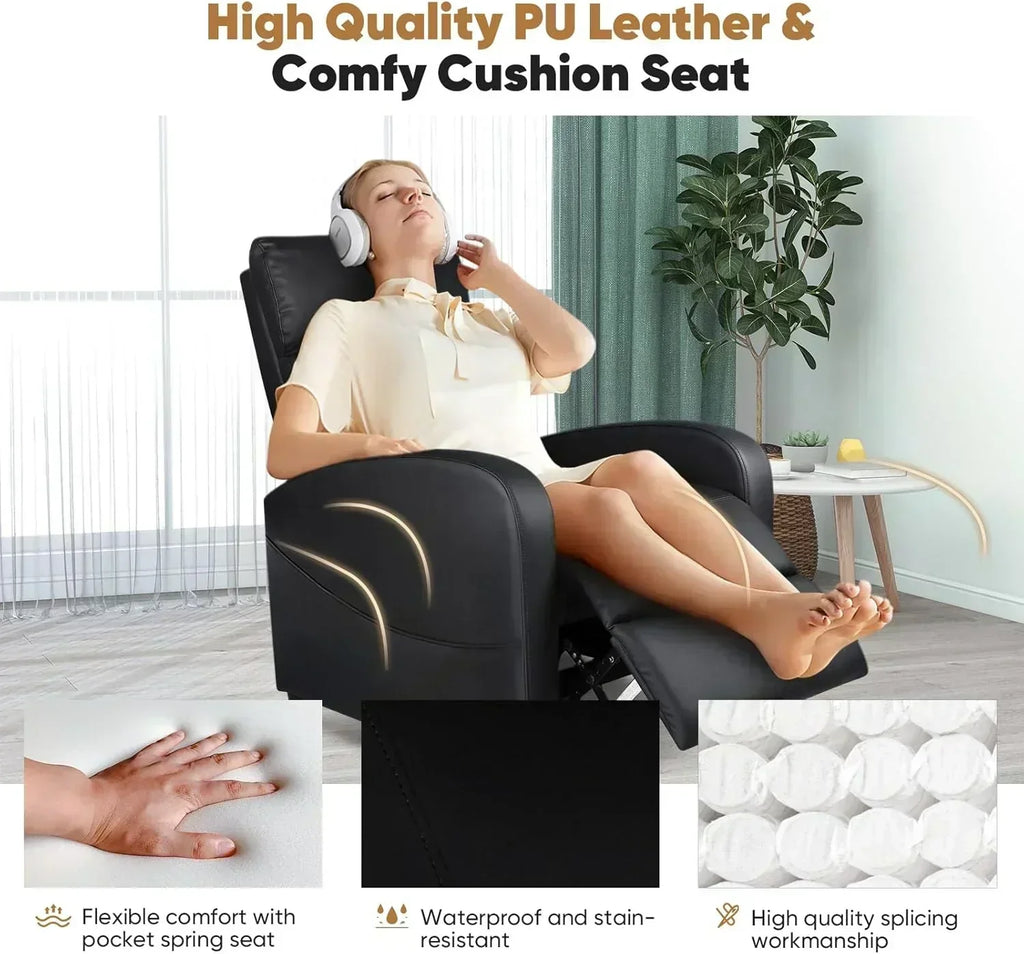 Adult recliner living room massage recliner adjustable home theater chair single sofa