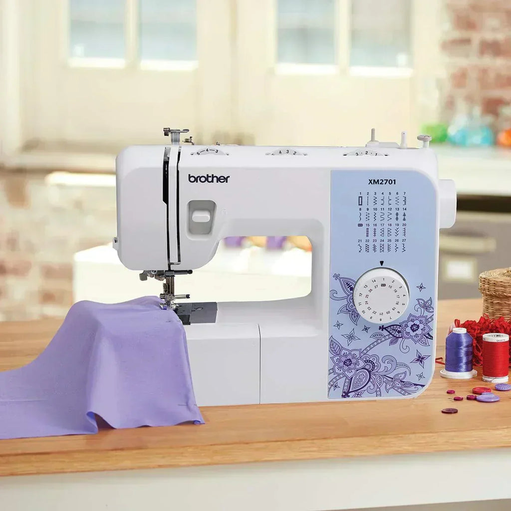 Brother XM2701 Sewing Machine Lightweight Full Featured 27 Stitches 6 Included Feet