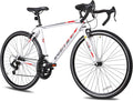 WEIZE Road Bike, 700C Wheel City Commuter Bicycle, Shimano 14 Speed Drop Bar, Racing Adult Bike with Caliper Brakes, High-Carbon Steel Hybrid Bikes