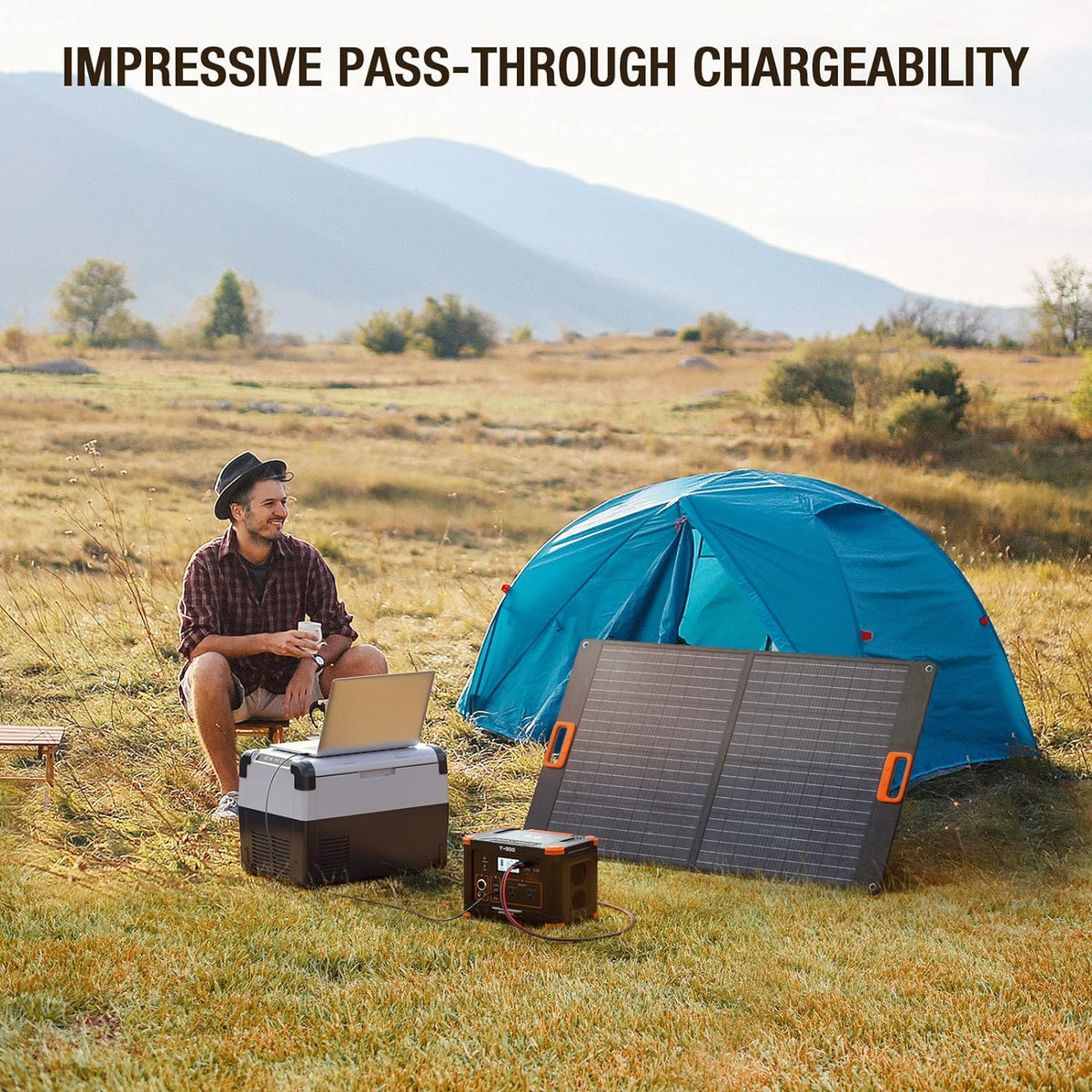 Portable Power Station 300W (Peak 600W) 230.88Wh Solar Generator 60W USB-C PD Output