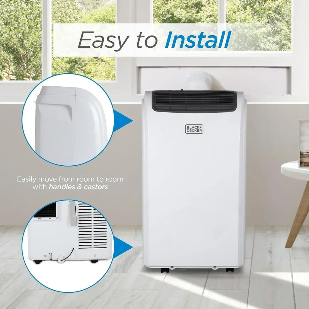 BLACK+DECKER 10,000 BTU Portable Air Conditioner for Rooms up to 450 Sq with Remote Control