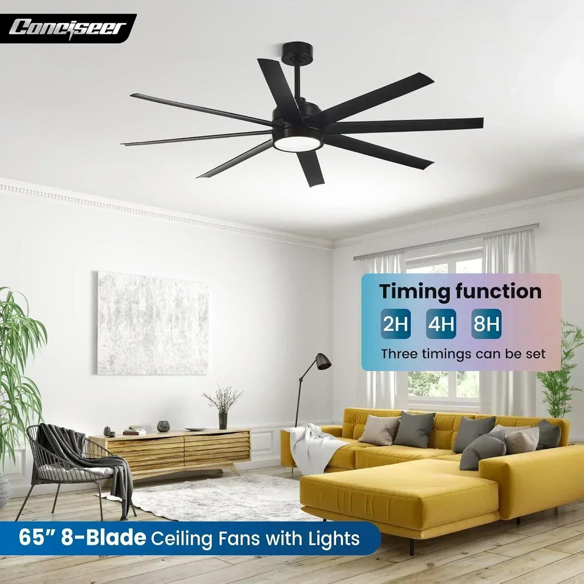 Modern ceiling fan 72 inch bedroom living room library cafe outdoor/industrial