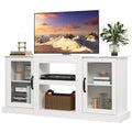 Fireplace TV Stand for 65 TV Entertainment Center with 18 Inch Electric Fireplace