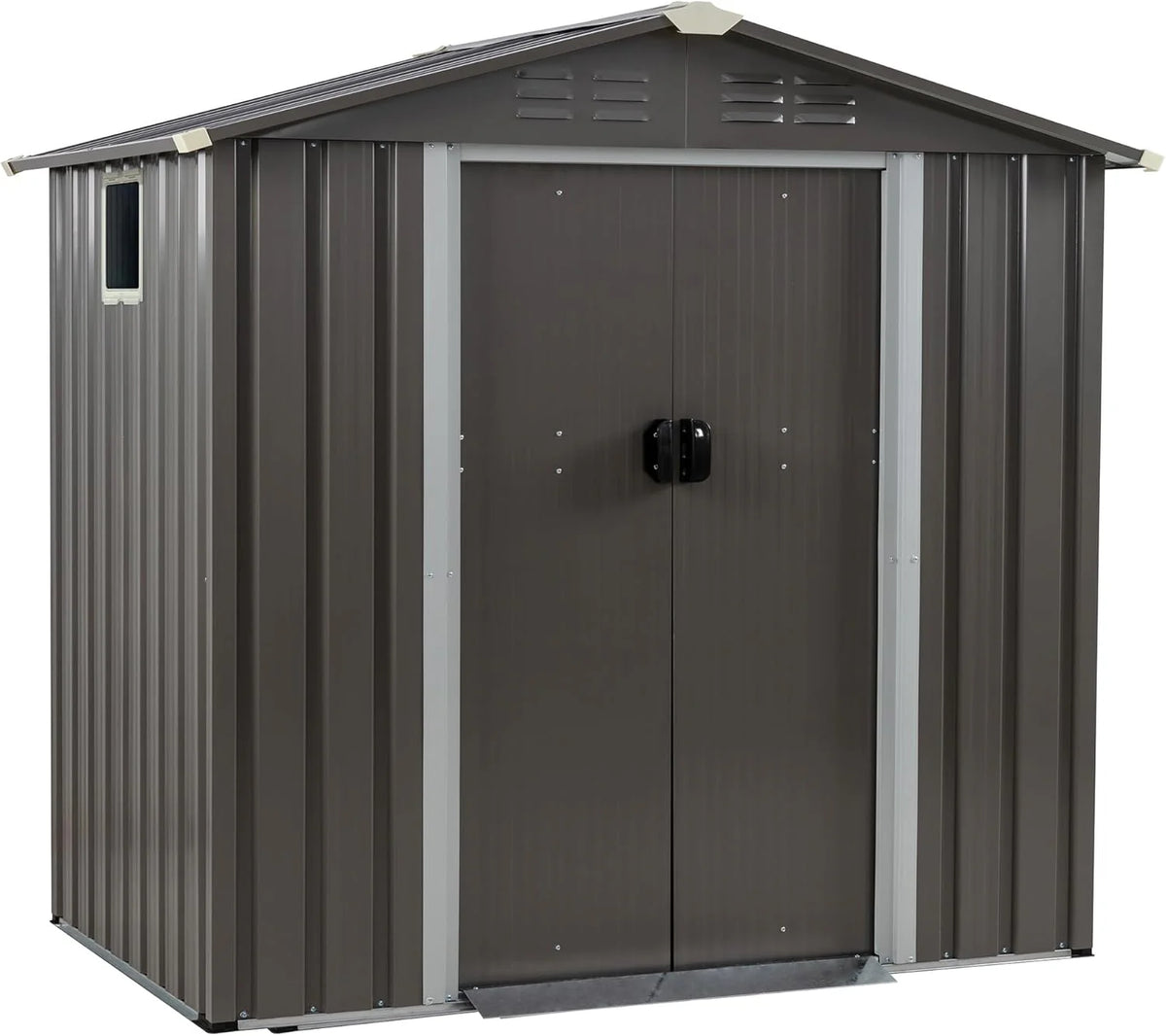 JYQAQA 6x4 FT Outdoor Garden Storage Shed,Waterproof Metal Garden Sheds