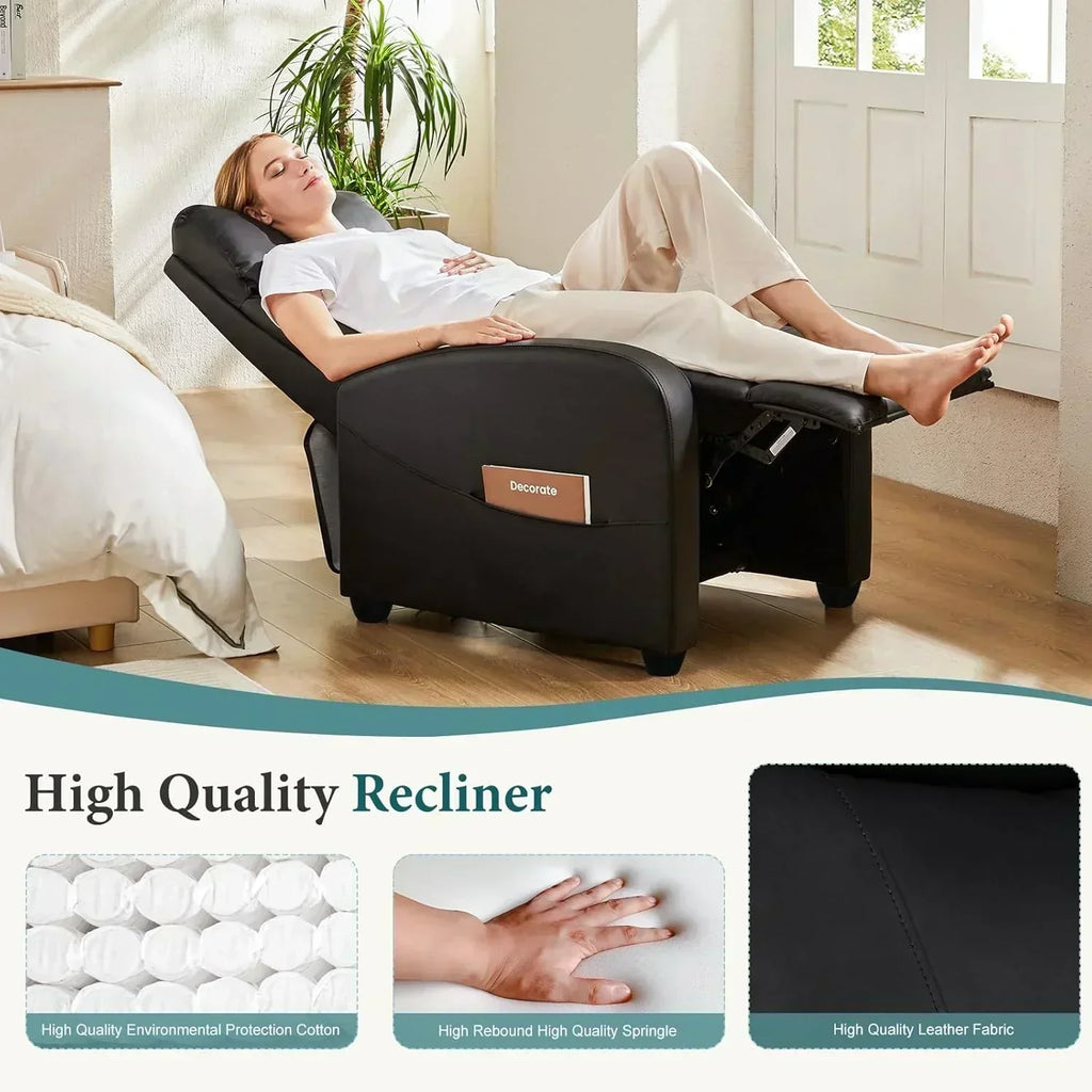 Swivel high-back rocking chair with footrest padded glider baby chair with comfortable deep seat