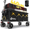 Sekey 48 Inch Long Foldable Extended Travel Cart 440 Lbs Folding Multi-Purpose Garden Cart