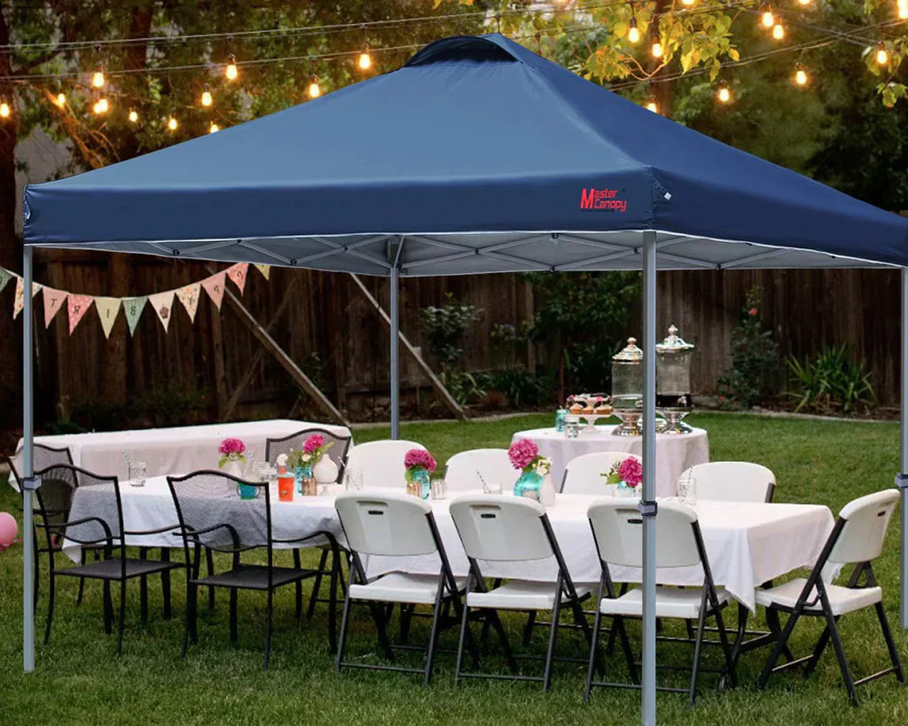 Durable Pop-up Canopy Tent with Roller Bag (10x10 Black)