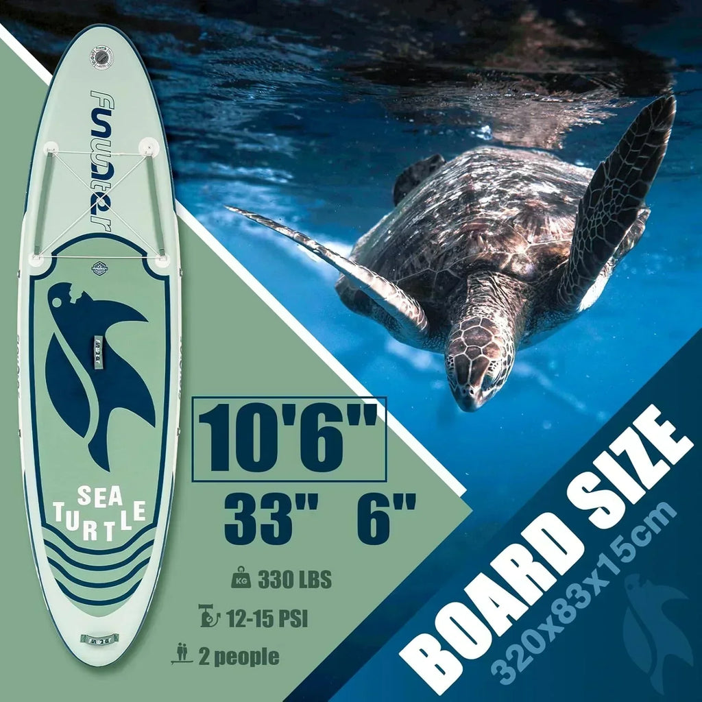 FunWater Inflatable Stand Up Paddle Board Premium SUP Paddle Accessories EVA Deck