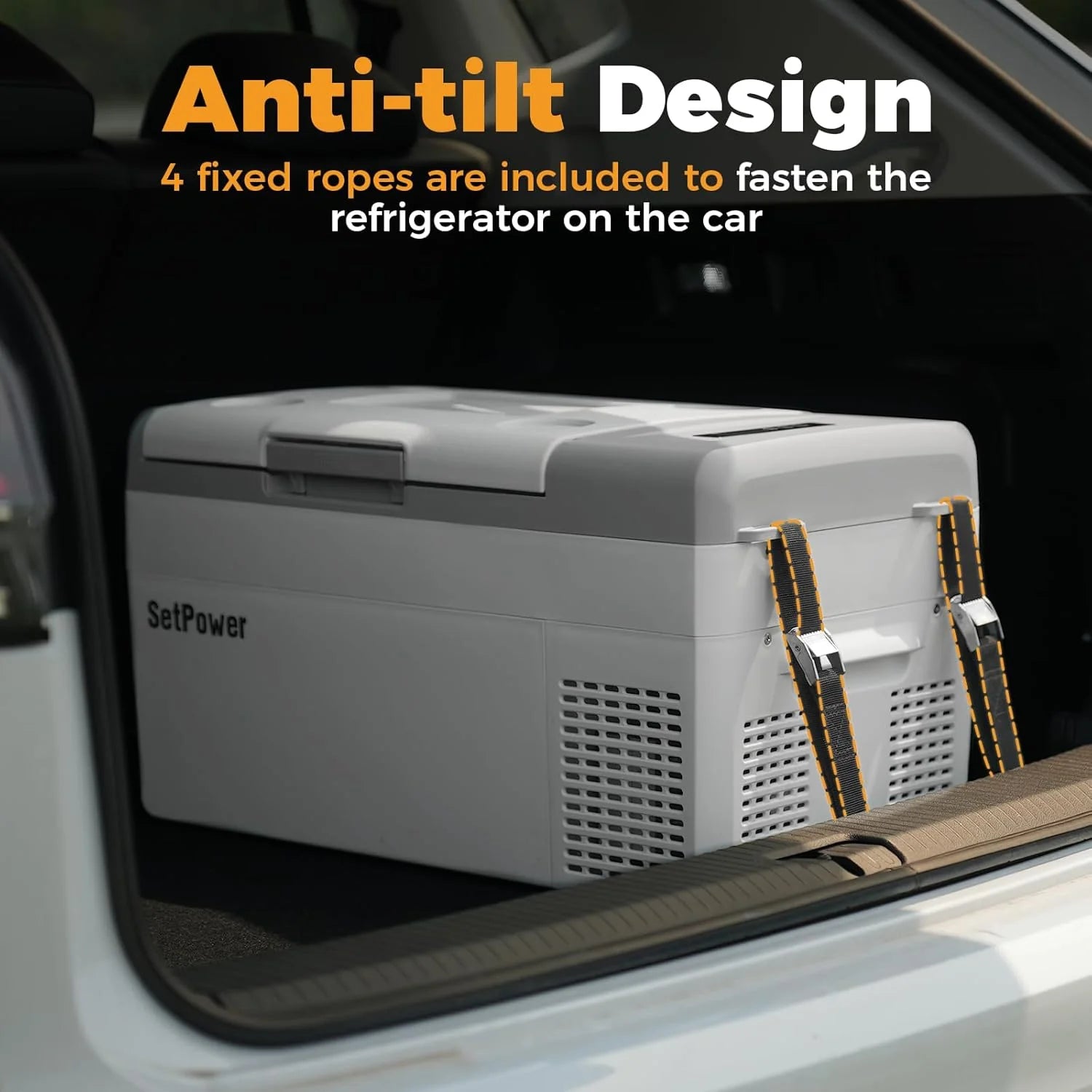 12V Refrigerator 21 Quart Portable Freezer 50 Hours Keep Cool,Electric Cooler for Vehicles Car Refrigerator 12V Portable Fridge for Car Camping Truck Van RV SUV Road Trip Travel RF20