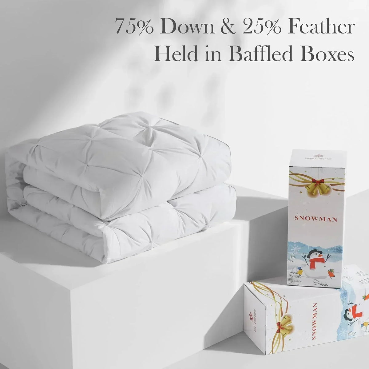 Premium Down Comforter 3D Baffle Box Design