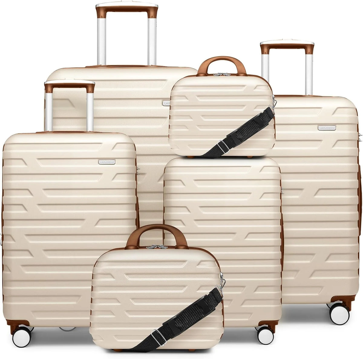 Luggage 6-piece hardshell expandable suitcase lightweight travel carry-on luggage set