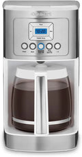 Cuisinart 14-Cup Coffee Maker, Programmable PerfecTemp Glass Carafe Coffee Machine with 1-4 Cup Setting, Brew Strength Control and Pause, Stainless Steel, DCC-3200BKSNAS, Black