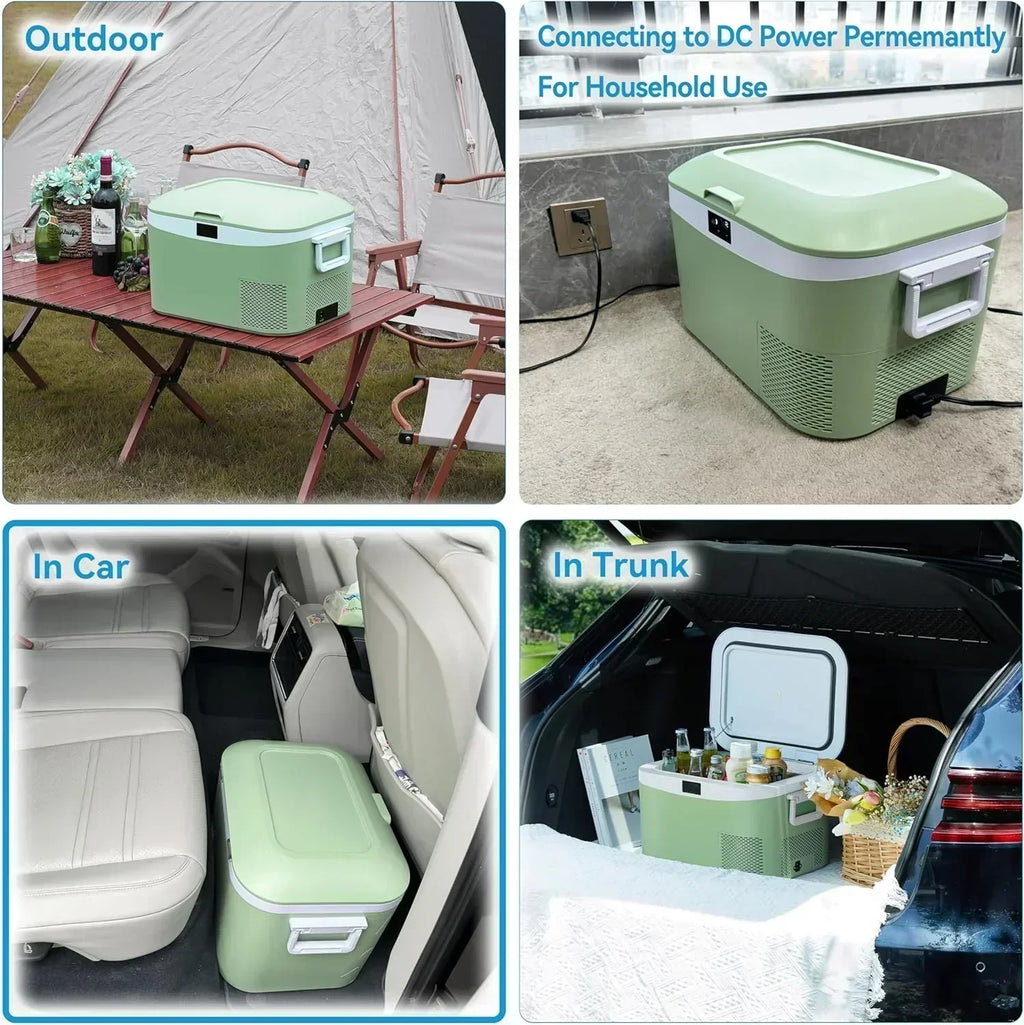 Car Fridge Portable 12 Volt Refrigerator 23 Quart (22 Liter) Freezer Compressor Cooler 12V/24V
