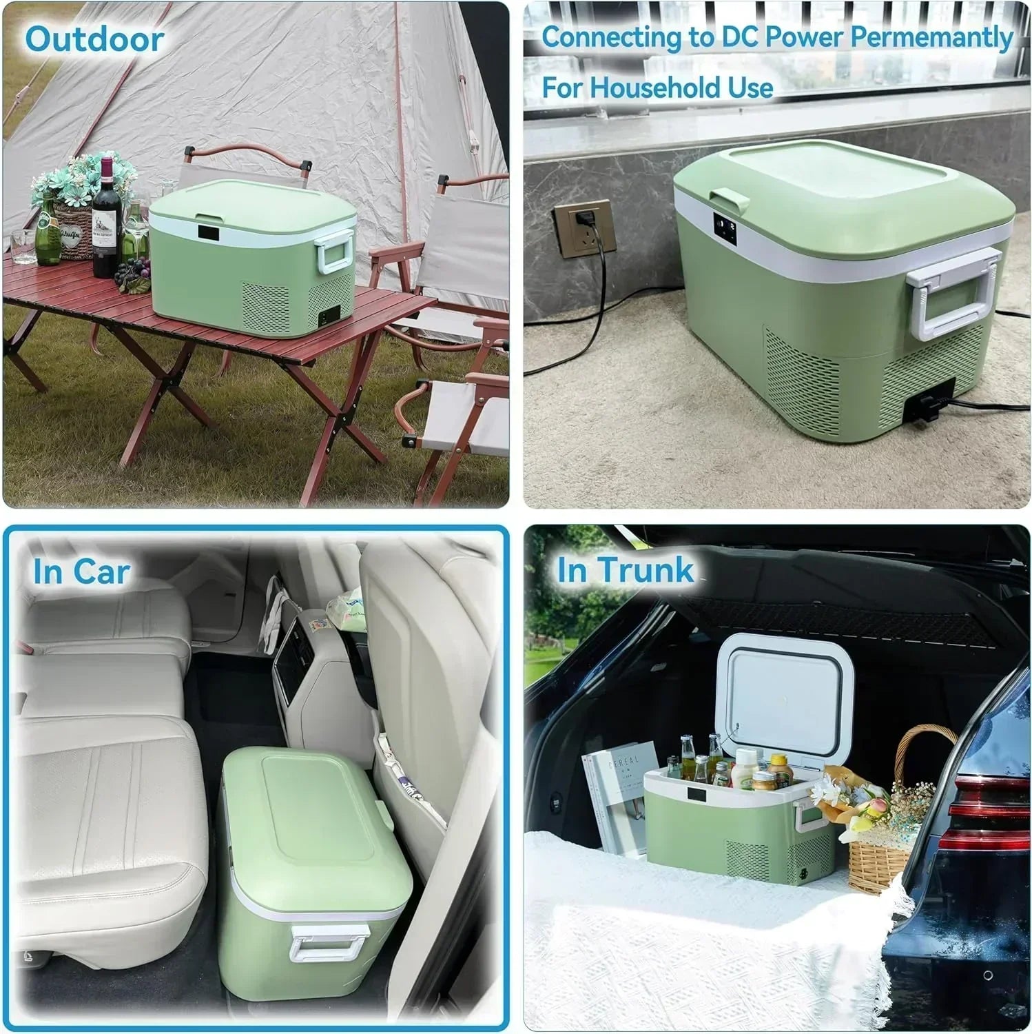Car Fridge Portable 12 Volt Refrigerator 23 Quart (22 Liter) Freezer Compressor Cooler 12V/24V