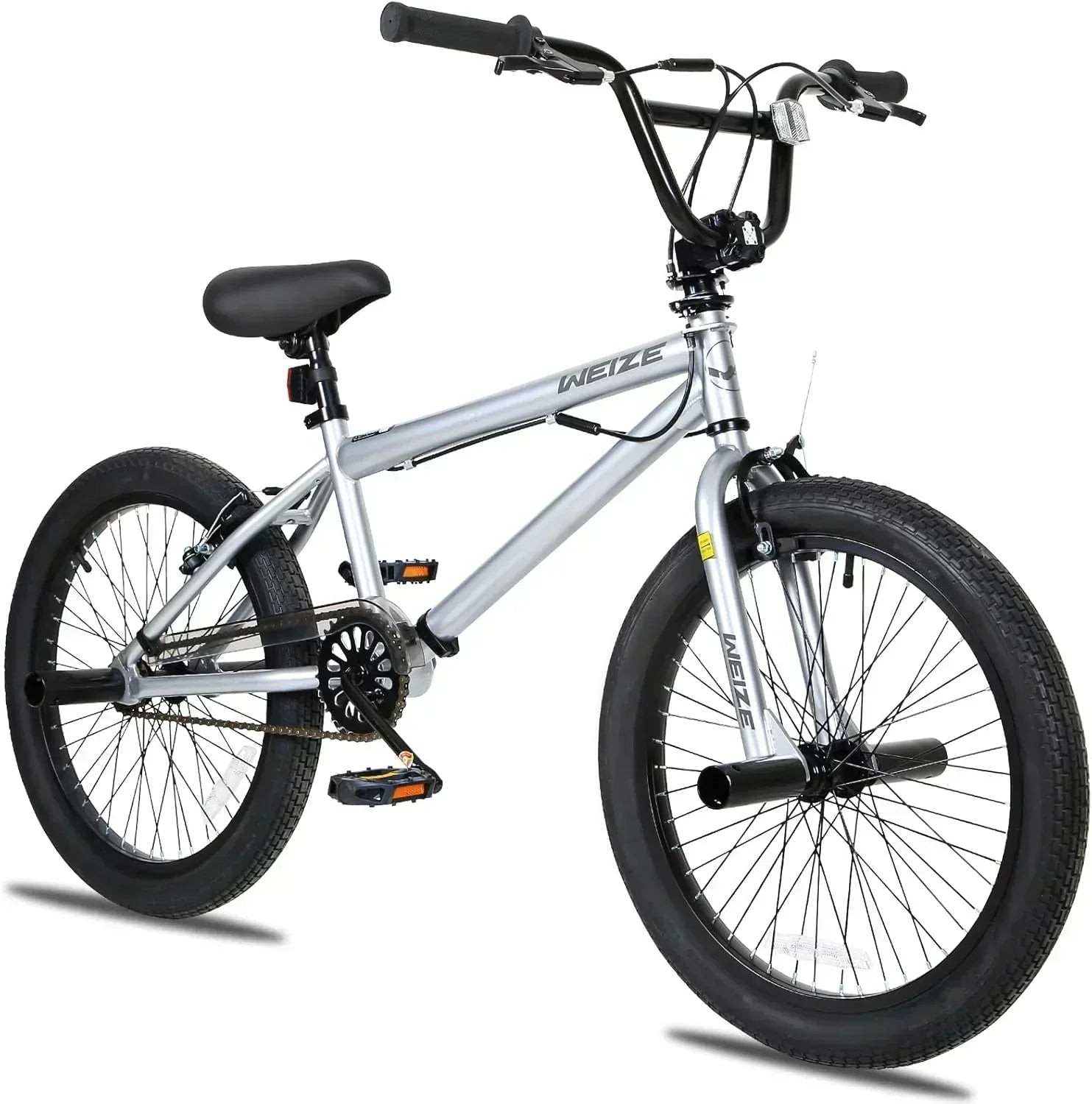WEIZE Freestyle BMX Bicycle 20 Inch Stunt Bike for Kids and Adults Men and Women High Strength