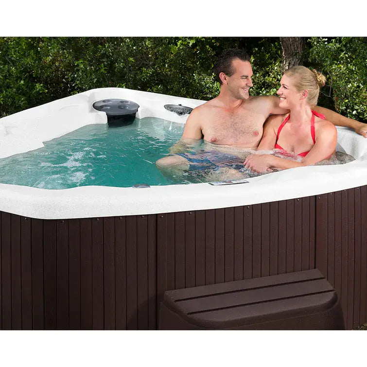Lifesmart Spas 3 Person 17 Jet Plug And Play Hot Tub with Ozonator in Espresso