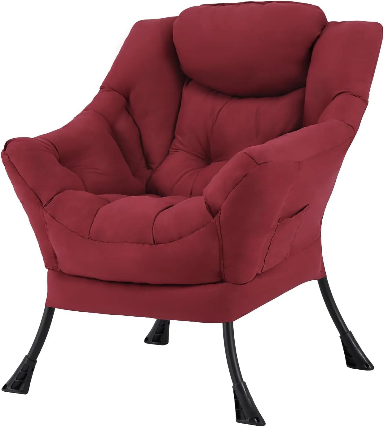 Tiita Lazy Chair with Ottoman Modern Large Accent Lounge Chair Leisure Sofa Armchair Ottoman