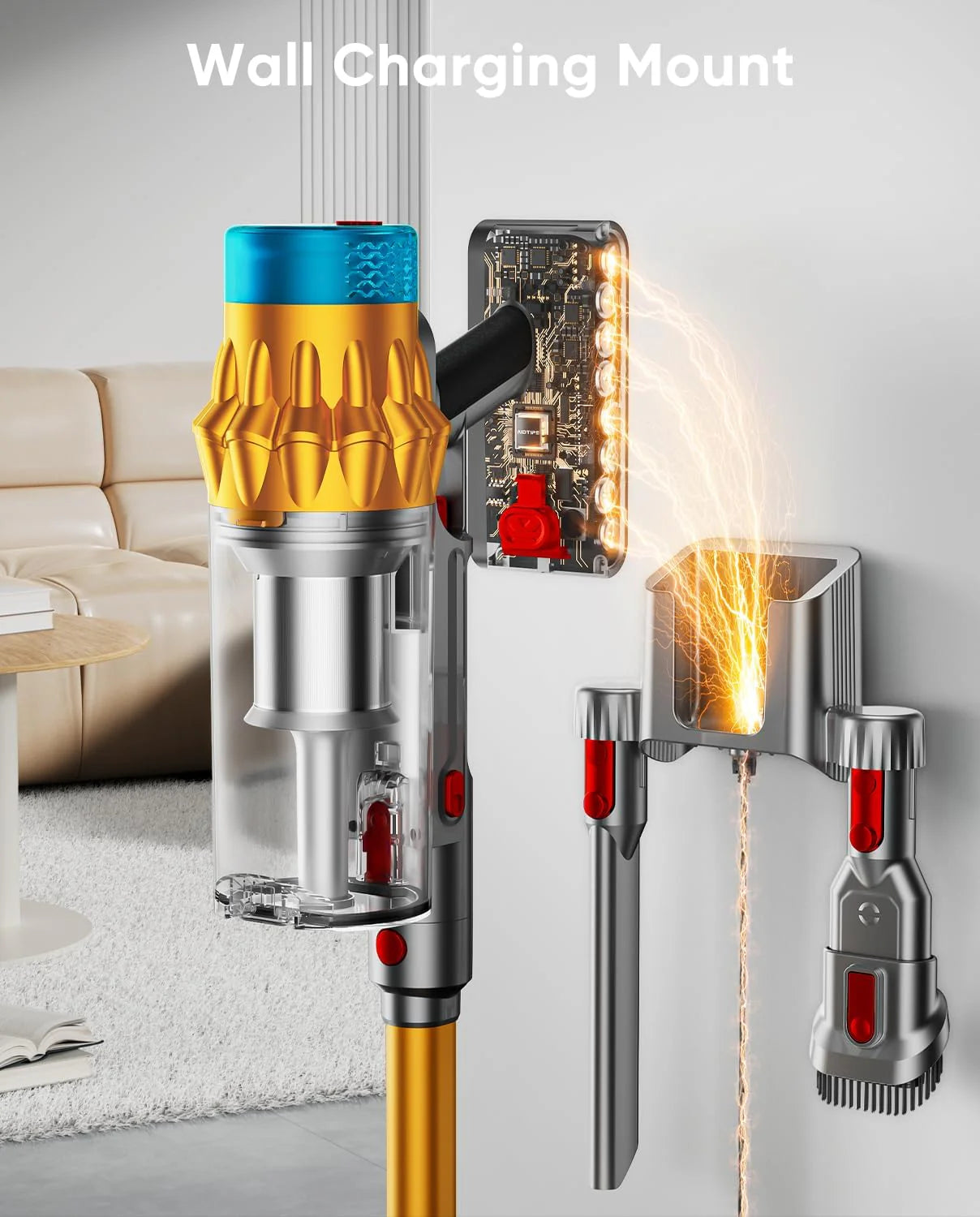 Cordless Vacuum Cleaner, 650W/55KPA/70 Mins Vacuum Cleaners for Home with Self-Standing, Anti-Tangle Brush, Smart Display and 1.8L Cup Cordless Stick Vacuum Cleaner for Pet Hair/Carpets
