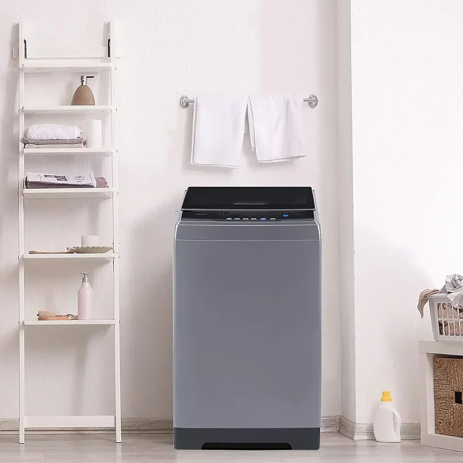 Comfee Portable Washing Machine 0.9 Cubic Foot with LED Display and Built-in Drum