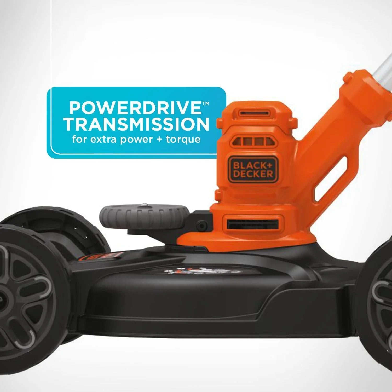 BLACK+DECKER 3-in-1 Corded Lawn Mower, String Trimmer & Edger, 12-Inch (BESTA512CM)