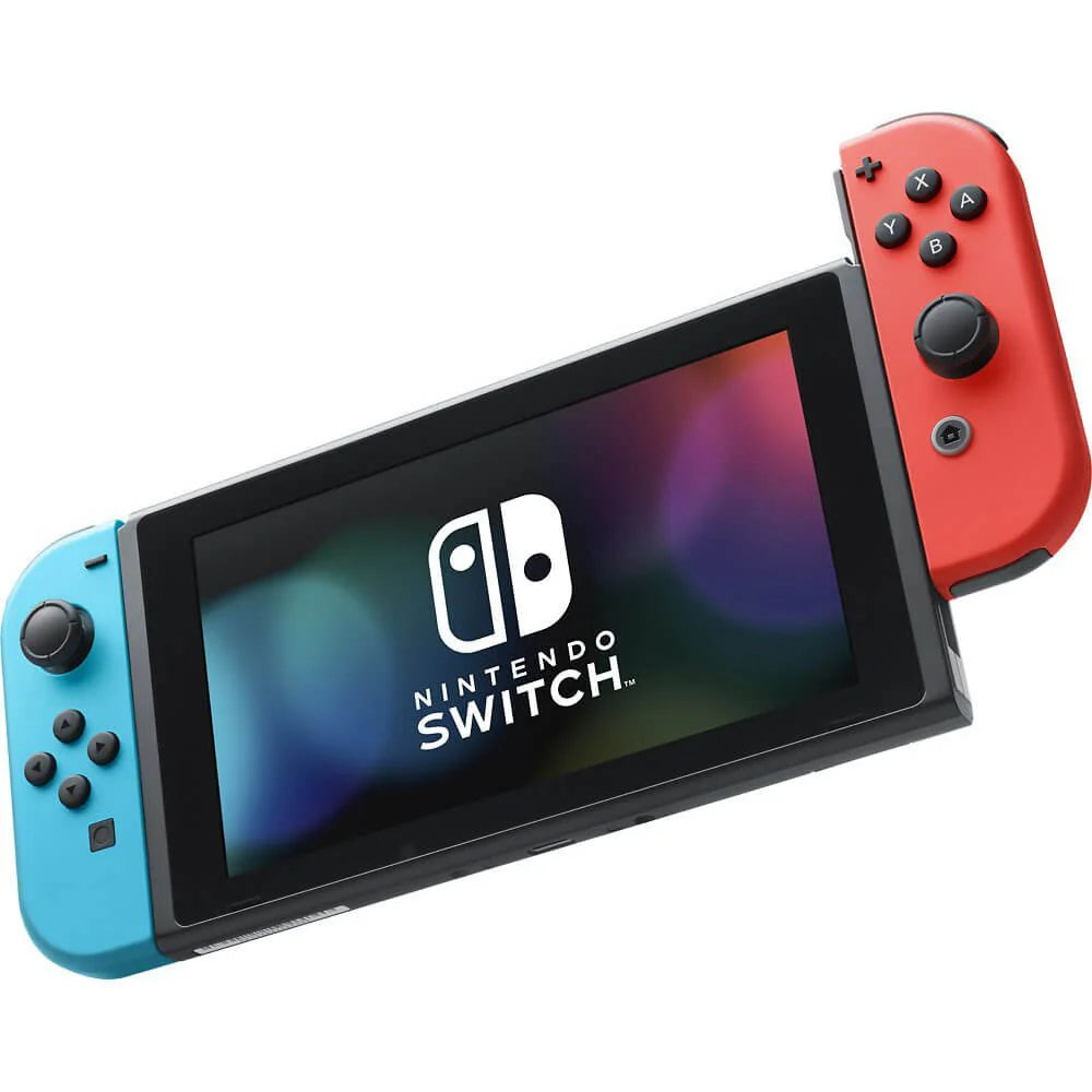 Nintendo Switch with Neon Blue and Red Joy-Con (Renewed)