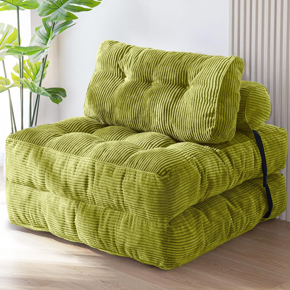 MAXYOYO Folding Sofa Bed Convertible Sleeper Chair with Pillow Foldable Mattress