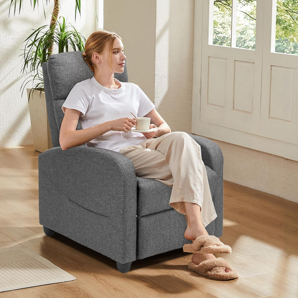 Sweet and crisp rocking chair 360 degree rotating recliner with sliding function