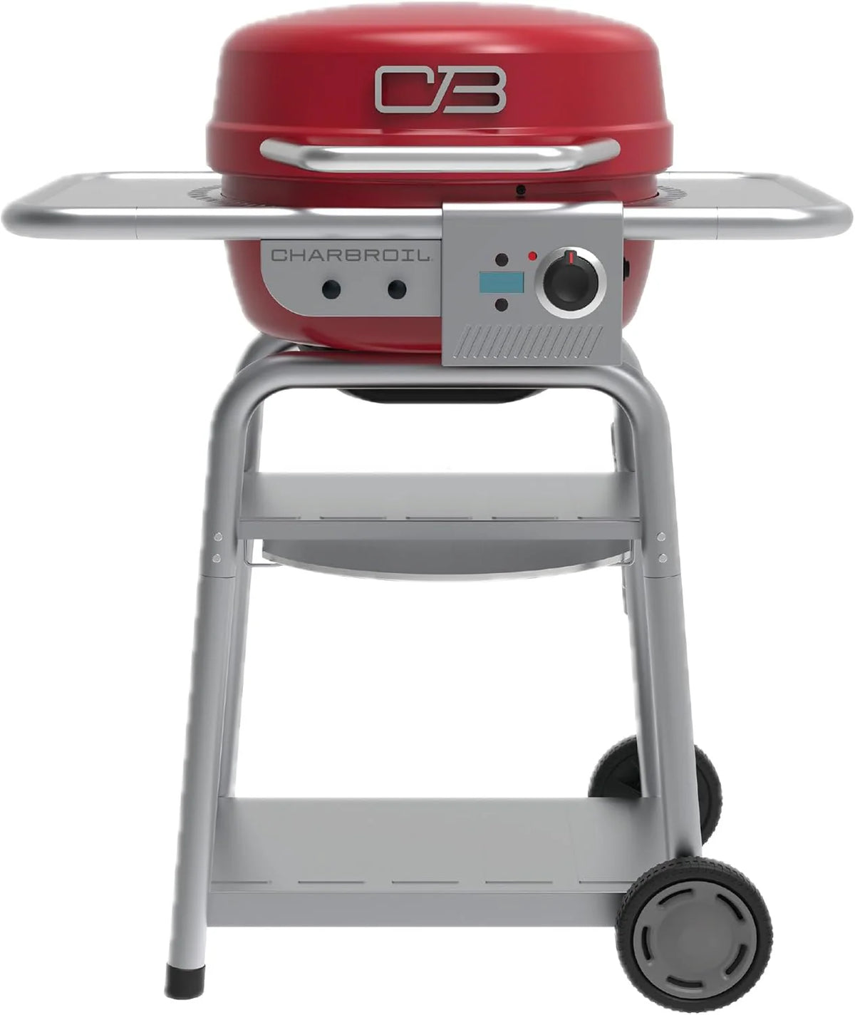 Charbroil 3-in-1 Dual Fuel Outdoor Bistro Pro Electric Grill & Griddle + Charcoal Mode BBQ