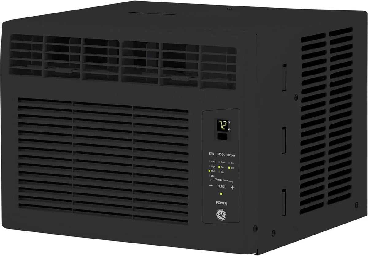 GE Window Air Conditioner Unit 5,000 BTU for Small Rooms up to 150 sq ft Manual Adjustable Fan