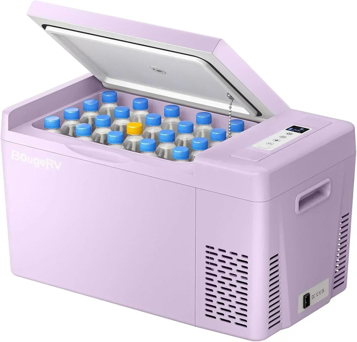 BougeRV 12 Volt Refrigerator 12V Car Fridge 23 Quart Portable Freezer Compressor Cooler