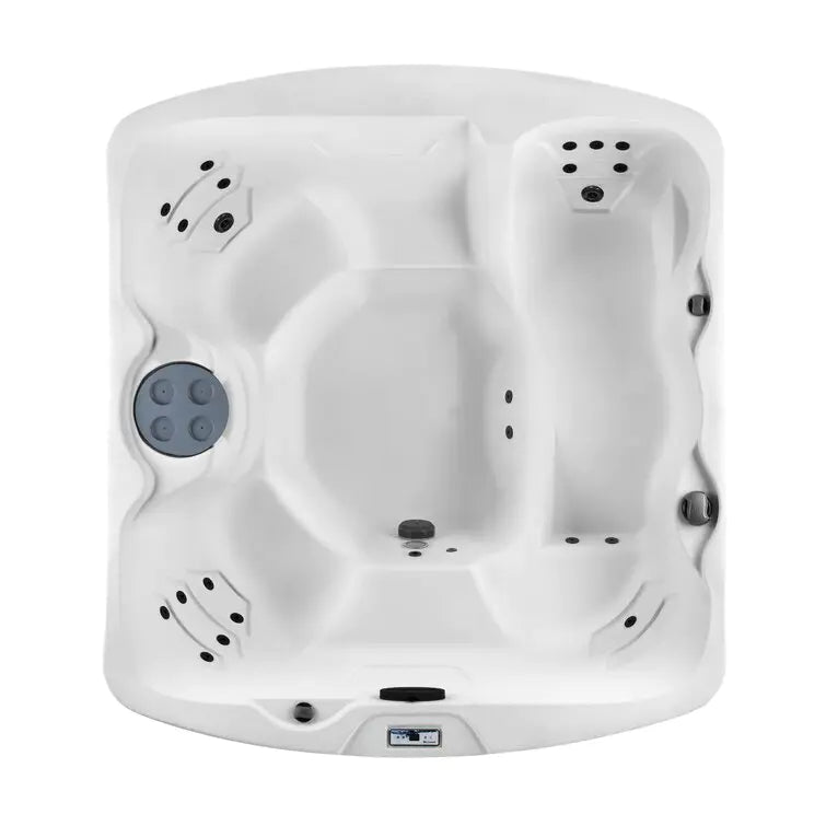Lifesmart Spas 110 Volt 5 Person 23 Jet Rectangle Plug And Play Hot Tub with Ozonator in Espresso