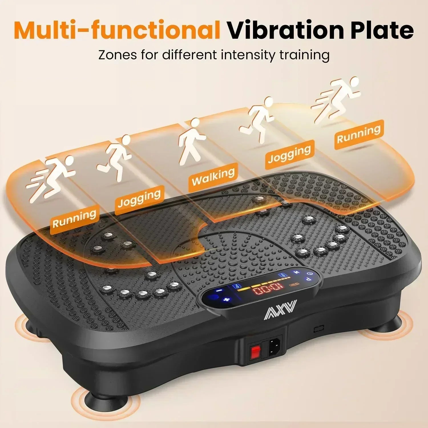 AXV Vibration Plate Fitness Platform Trainer Suitable for men and women to lose weight
